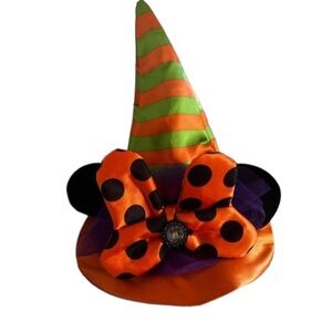 Disney Parks Halloween Minnie Mouse Ears Witch Hat Adult